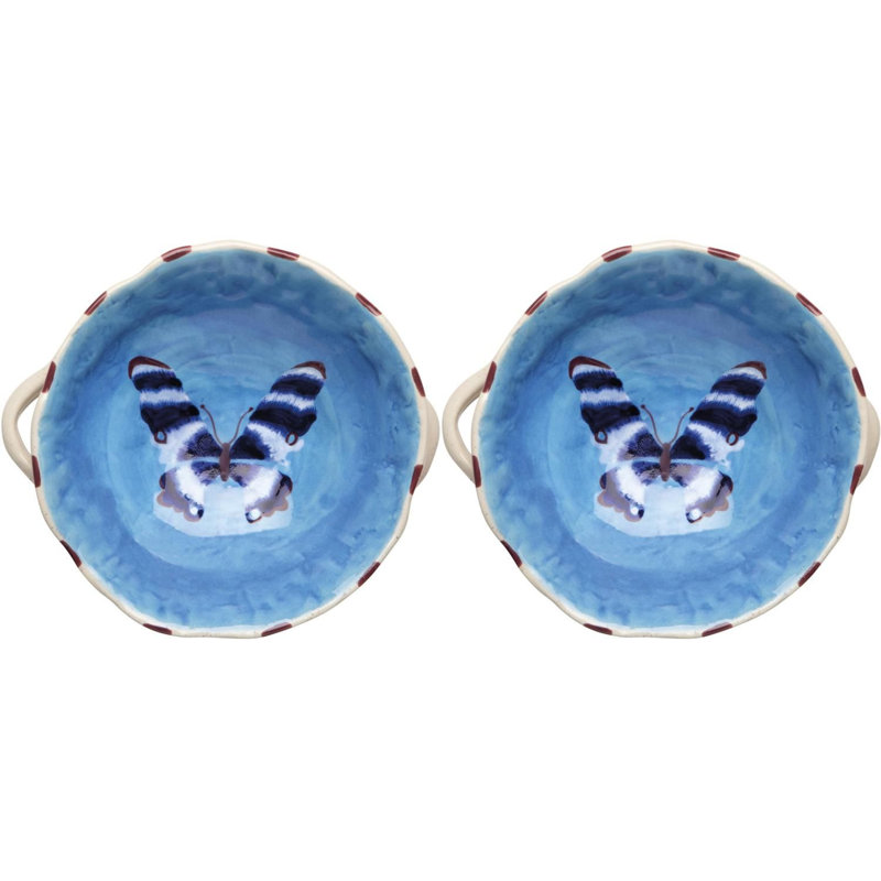 Set of 2 Aurora Footed Bowl