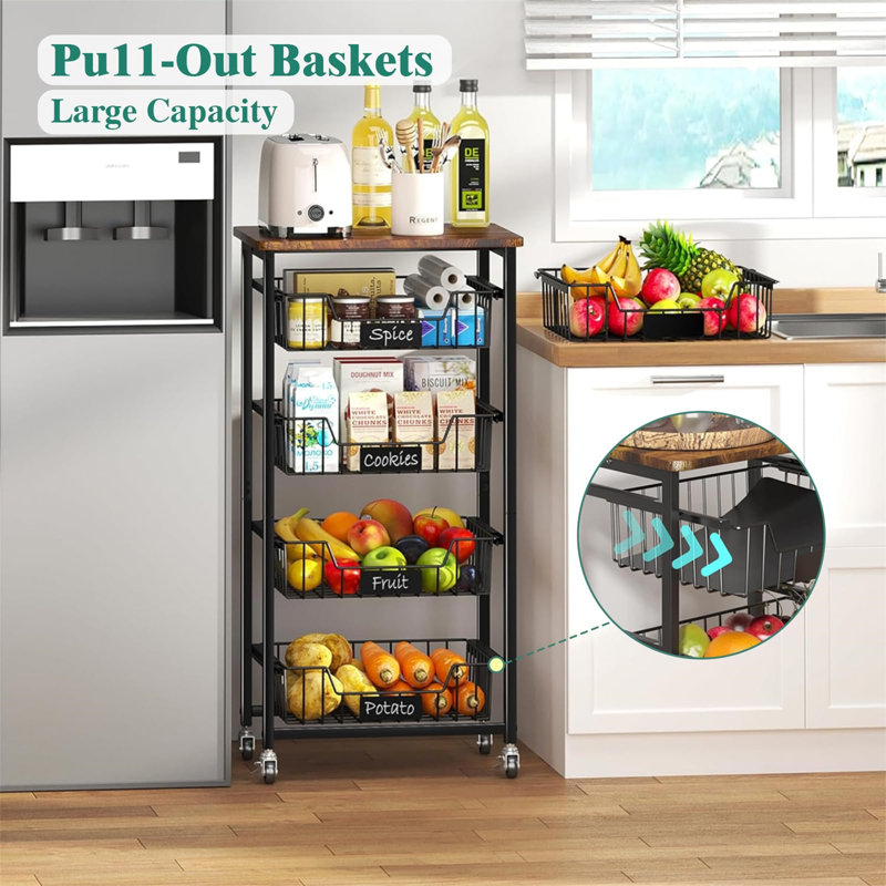 34.69 in. H x 16.5 in. W Utility Cart