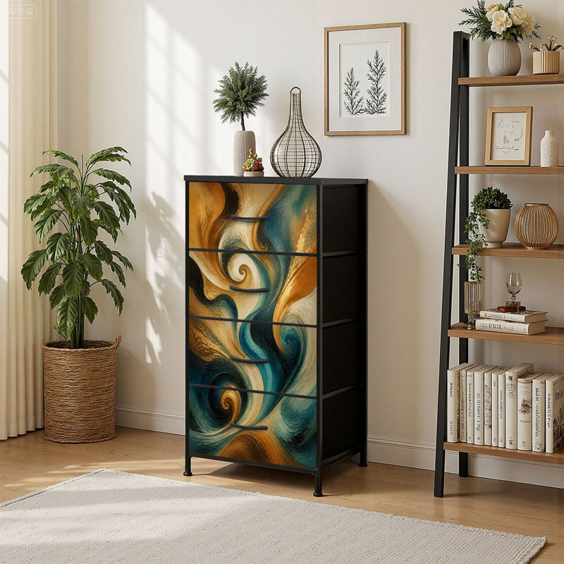 Commode de rangement verticale 4 tiroirs