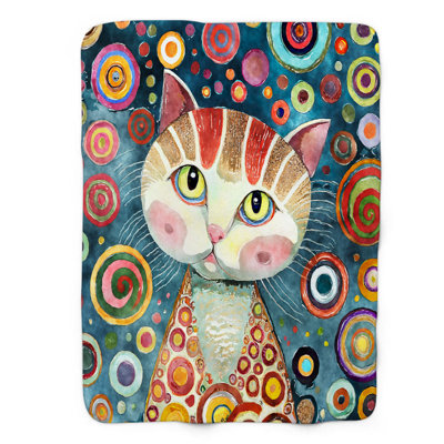 Vibrant Cat - 1 Piece Premium Blanket
