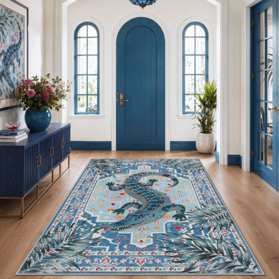 Tapis antidérapants Boho 5 x 7