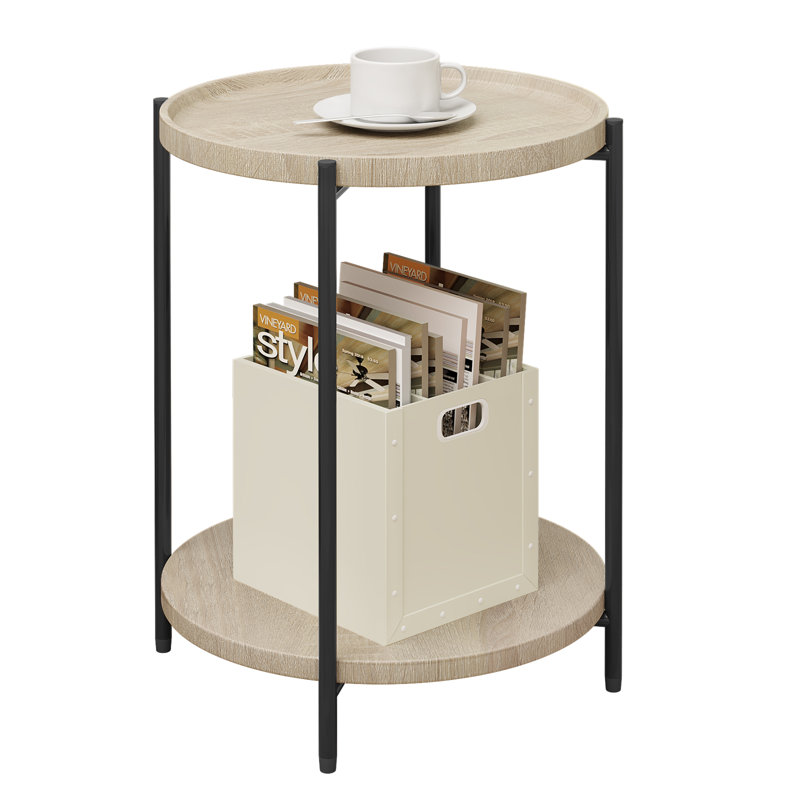 Lyan End Table, Light Woodlook