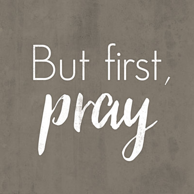 First Pray - Wrapped Canvas Print