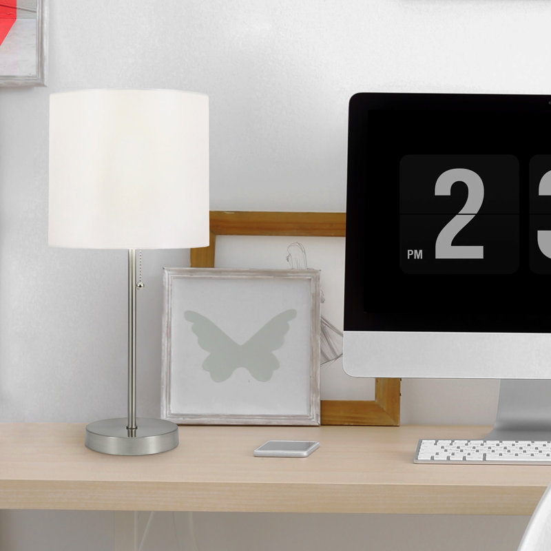 Lampe de table Sarriah Modern, Gris
