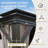 12 pi. L 12 pi. D Pavillon de jardin en acier galvanisé avec double toit-108077744