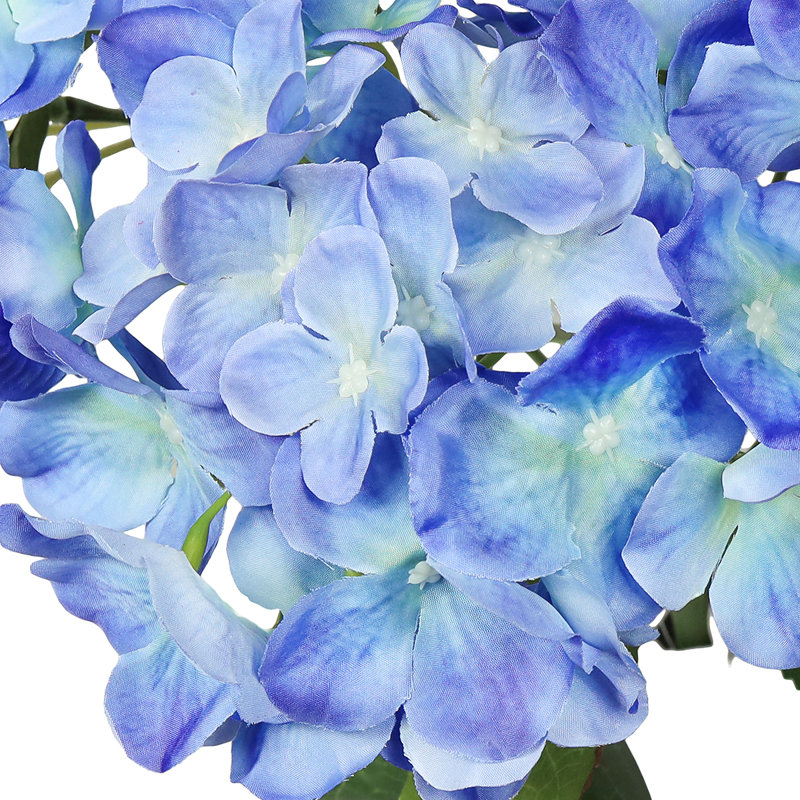 Artificial Hydrangea Flower Stem, Blue