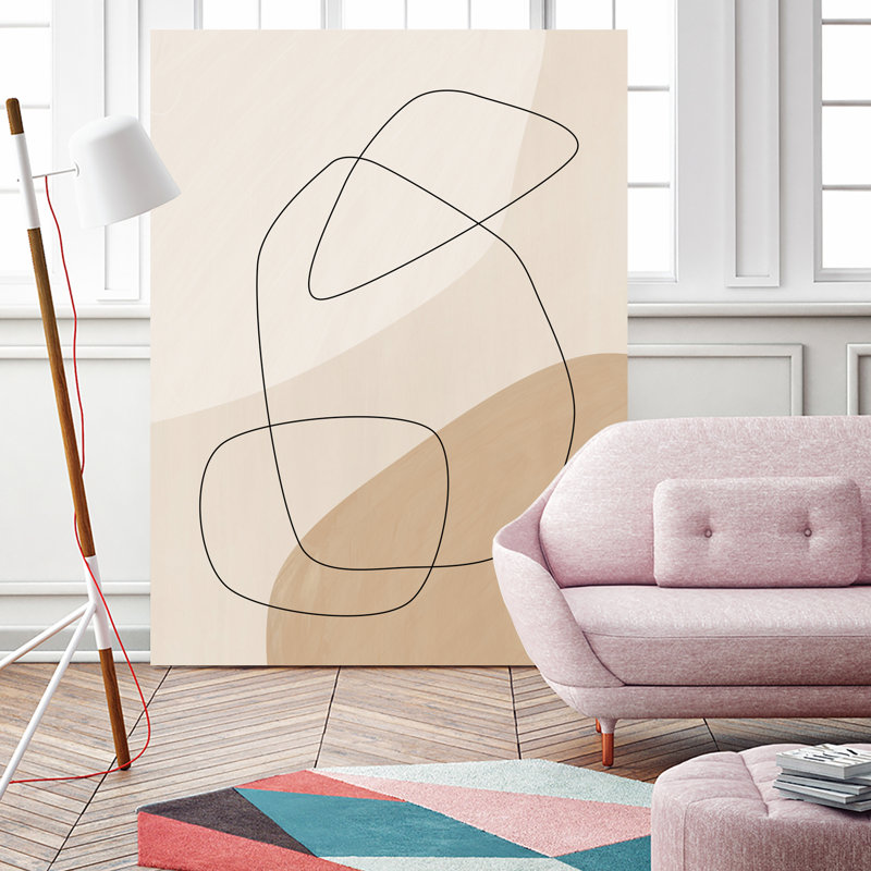 " Graphic Shapes A Lines Poster " by Elena