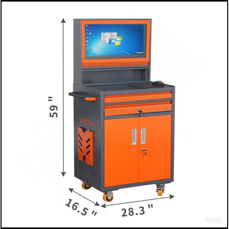 Armoire industrielle industrielle en métal pour PC portable