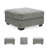 New Britain Slate Oversized Accent Ottoman-451854263