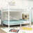 Metal Bunk Bed With Guardrails And Ladder-146231325-147407191
