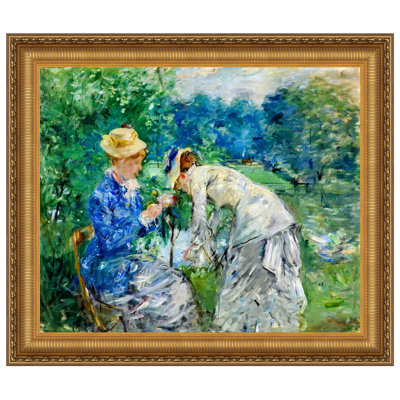 In the Bois de Boulogne, 1879 Framed Print on Canvas