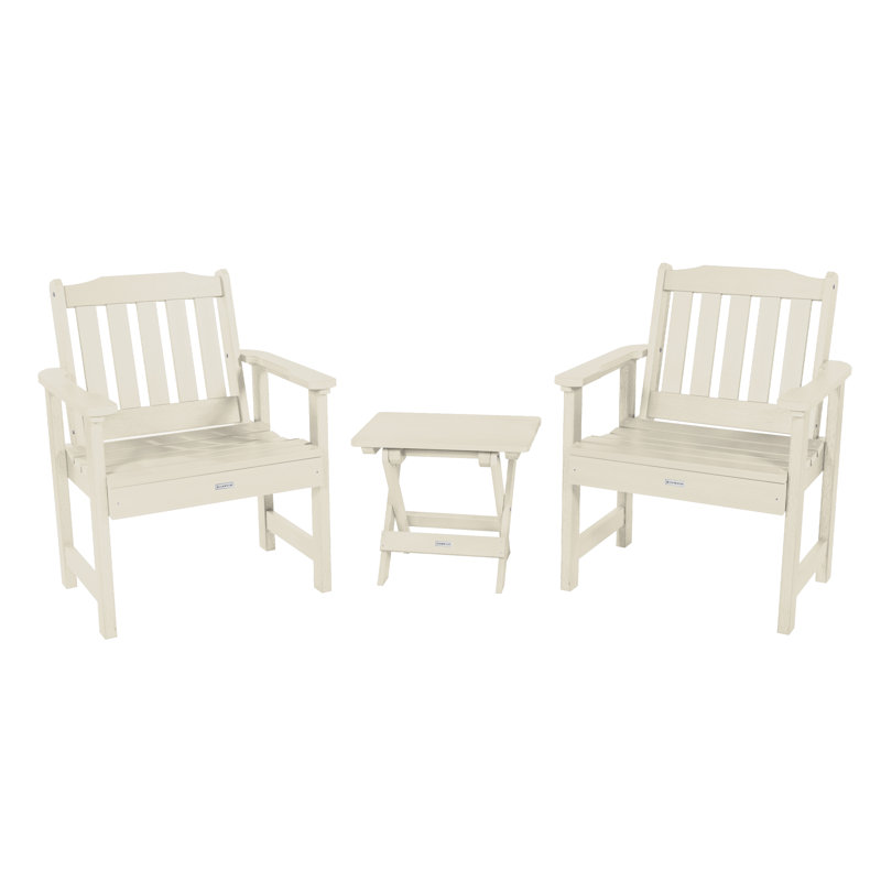 Anette 2 - Person Patio Conversation Set, Whitewash