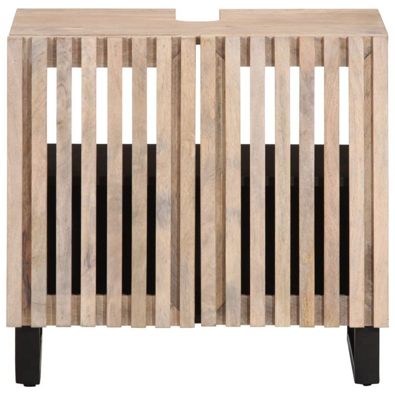 16-5 Solid Wood Under Sink Cabinet, Solid mango wood