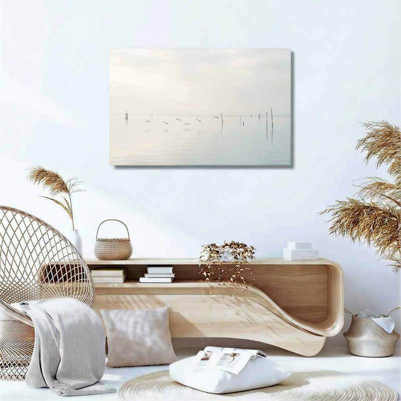 Ensemble de 1 tableau sur toile « Eau sereine », H 16 po x l 24 po, Toile tendue