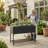 Boho Wicker Raised Garden Bed, Spacious Bottom Storage Shelf & BPA-Free Removable Planting Liner, Weather-Resistant Anti-Fade Design-274851567-274851566