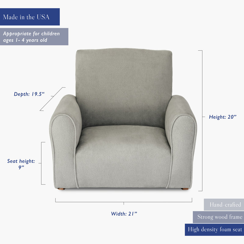 Chaise berçante pour enfants, enfant, gris