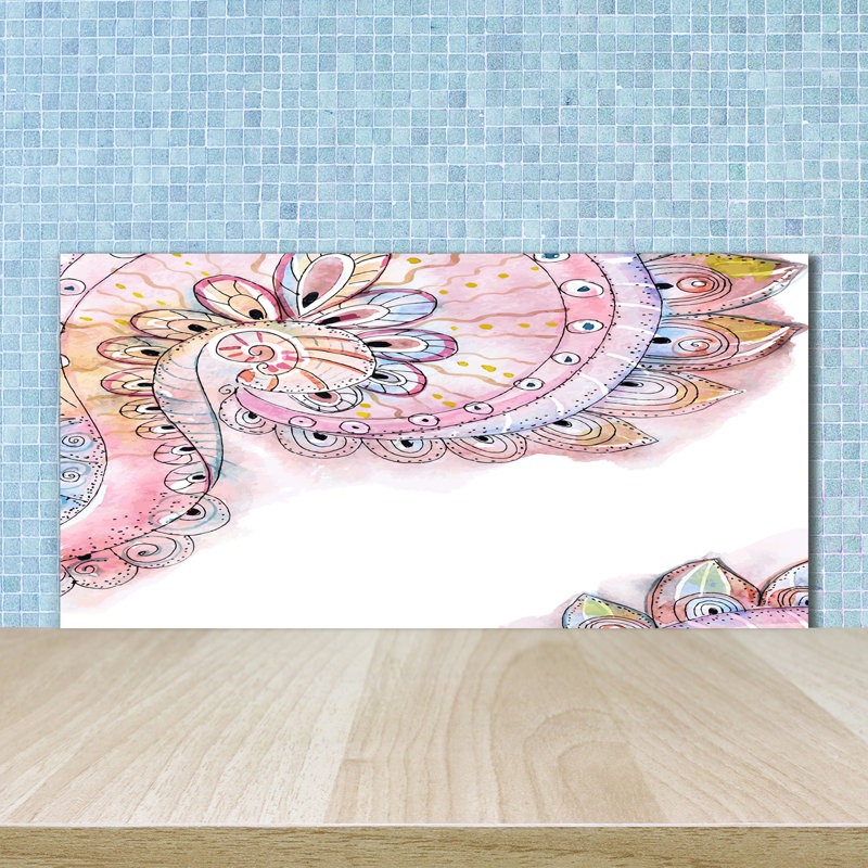 Benilda 50cm W x 100cm L Glass Peel and Stick Panel