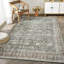 Tapis lavable Bloom Rugs - brun / gris foncé, pour le salon, la chambre à coucher, la salle à manger et la cuisine-69450470