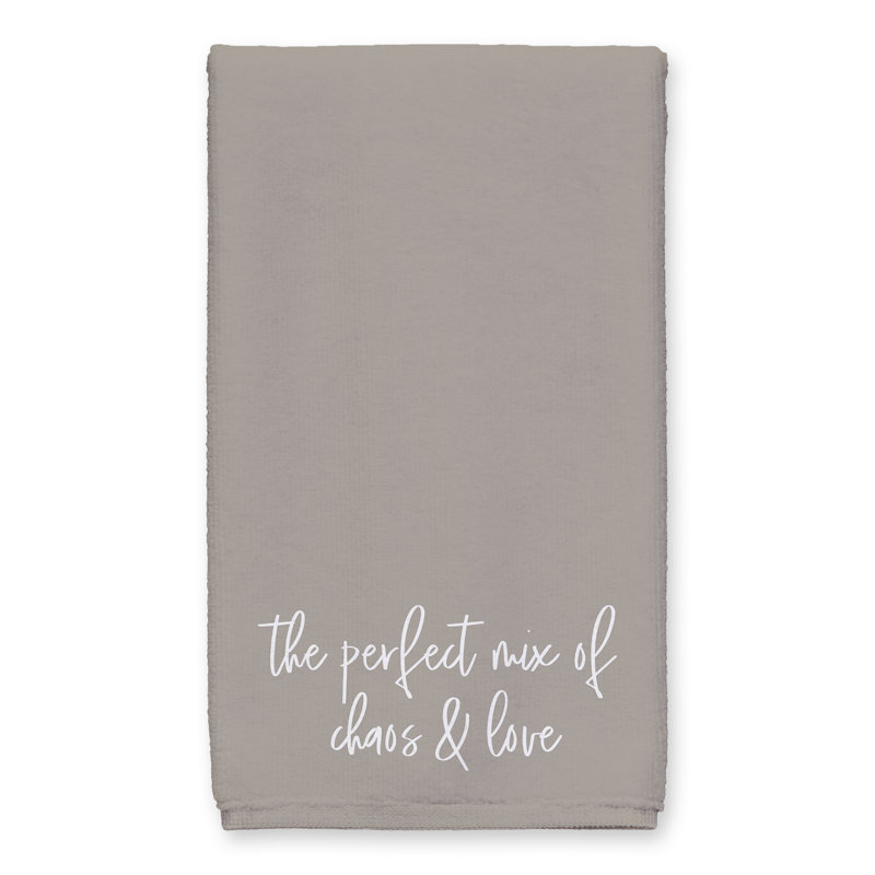 Cotton Floral Tea Towel Kitchen Towel, Brown