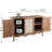Castella Solid Wood Vintage Vibe Accent Cabinet Set Of 2-662403808