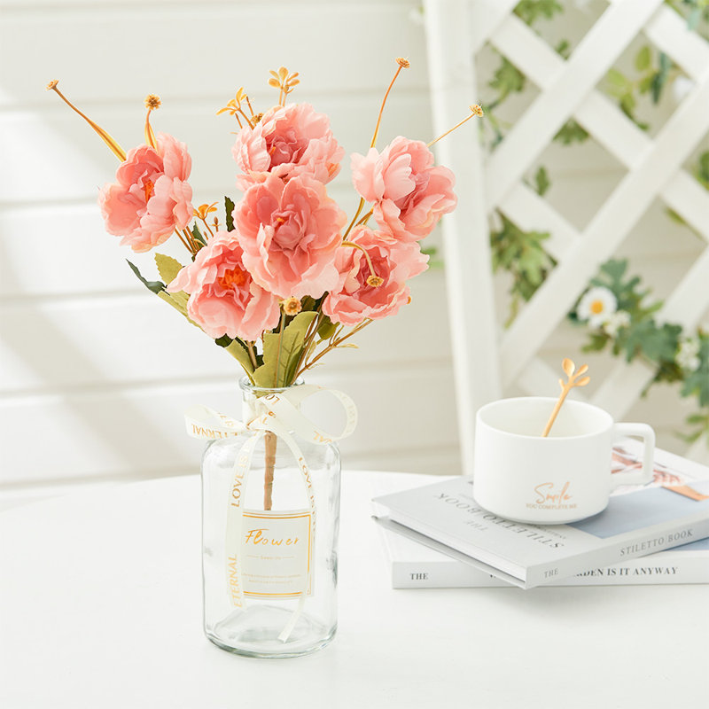 Silk Peony Arrangement, Pink