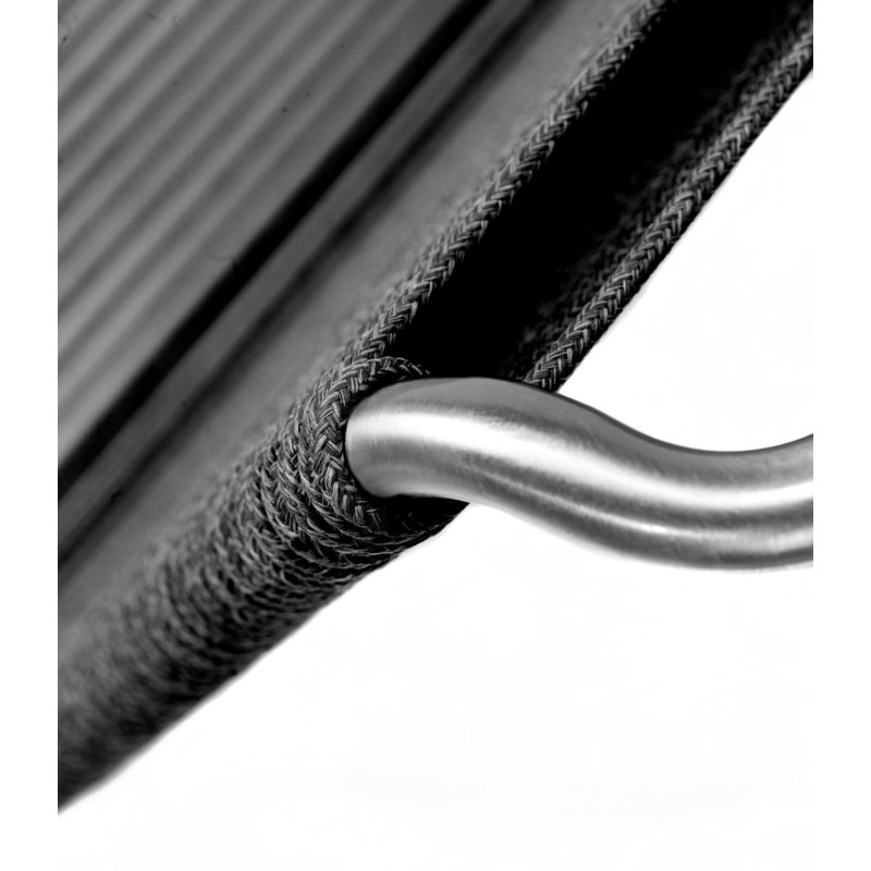Salto Outdoor Lounge Chair, Brushed Black