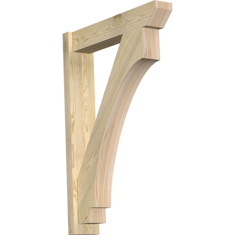 Imperial Slat Outlooker, 28" D x 40" H, 8" W Western Red Cedar (Rough Sawn)