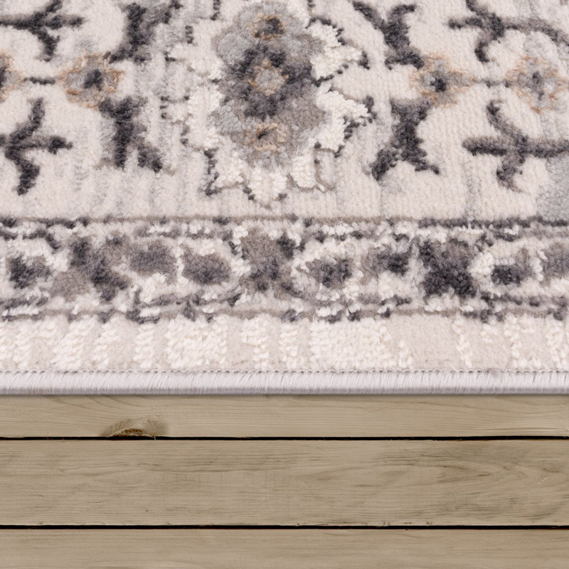 Slovak 100% Polypropylene Gray Outdoor Rug, Runner 80 x 300cm