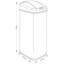 Halton Steel Kitchen Trash Can - 52L