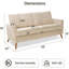 Canapé 68 po Mid Century Modern-130583935
