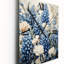 Elegant Blue And Beige Bonnets Meadow II - Blue Bonnets Modern Wall Clock-1575656171
