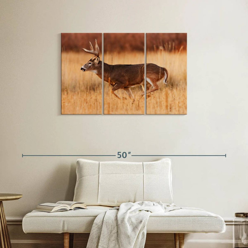 Brampt Running Buck, 24" H x 38" W