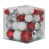Rouge / argent / blanc