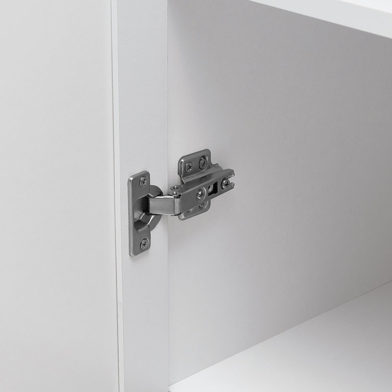 Armoire de rangement polyvalente à deux portes avec tablettes réglables pour l'organisation à domicile, Gris clair
