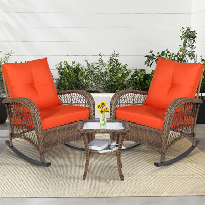 Vredenburgh 2 - Person Patio Conversation Set with Cushions