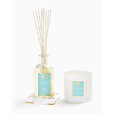 Gift Set Elderflower 250ml Diffuser with Acrylic Tray and 9oz Candle