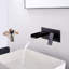 Wall Mounted Waterfall Bathroom Sink Faucet