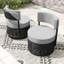 Fauteuil d'extérieur sans accoudoirs en osier Cateline-122404331
