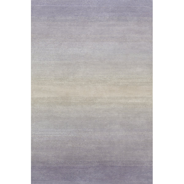 Fade Rug New Moon Rugs Fade Ombre Hand-Knotted Natural Fibers/Silk/Wool Area Rug ...