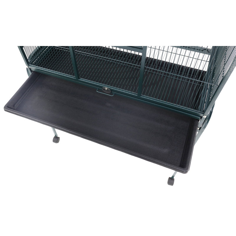 13120 Green 31"x20" Flight Cage & Stand, Green