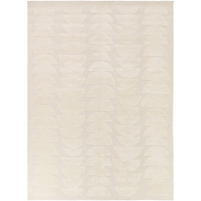 Lucio Cream Organic Half Moons Area Rug