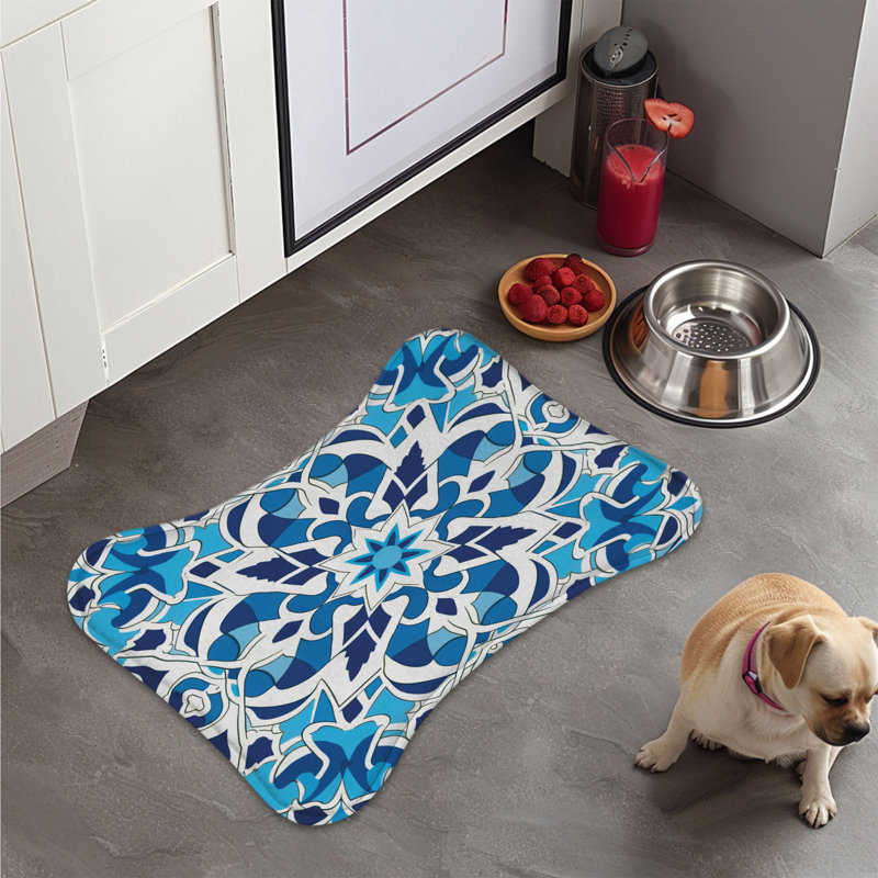 Arabic Tile Paper - 1 Piece Bone Shape Feeding Mat