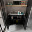 Évier et armoire utilitaire noir avec 2 compartiments pratiques pour une construction pratique-121644705