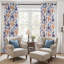 Ensemble de 2 rideaux à motif floral Mid Century-1050334061-1050334071