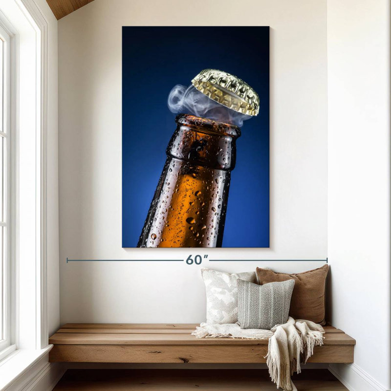 Yarlin Beer Bottle Cap, 51" H x 34" W