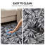 Tapis gris anthracite lavable à la machine Palm Leaf-1975321237-1975321256