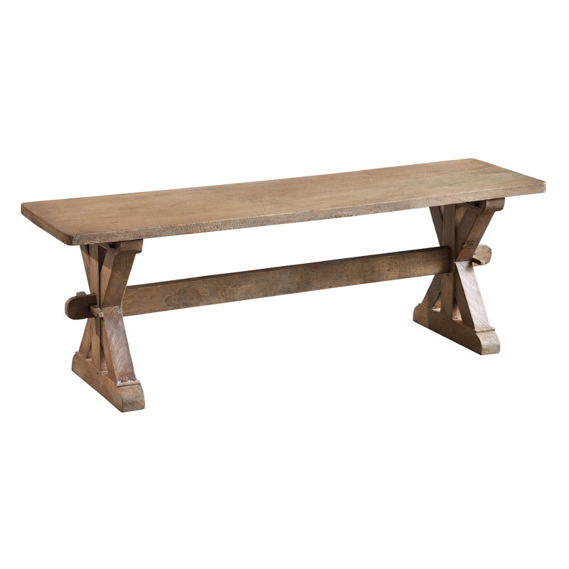 André Solid Wood Bench