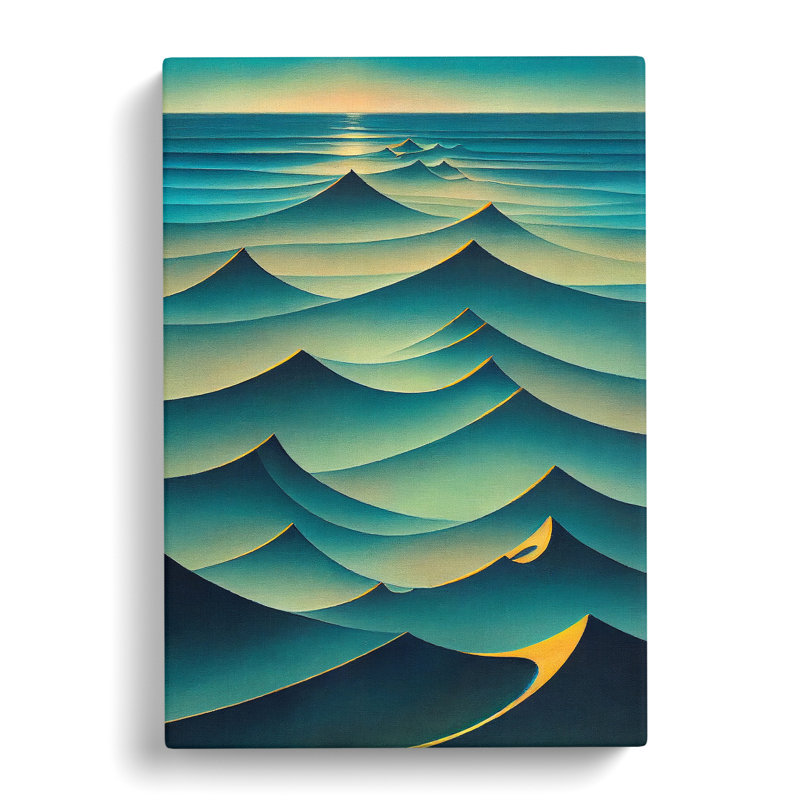 Ocean Seascape Abstract Vol.4 - Wrapped Canvas, 50cm H x 35cm W x 3cm D