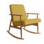 Chaise berçante de ménage en bois massif