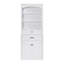 Armoire de rangement blanche avec deux portes